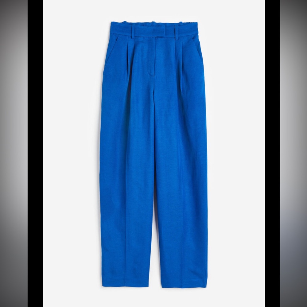 H&M Women's Vibrant Blue Wide Leg Pants - Picture 3 of 3